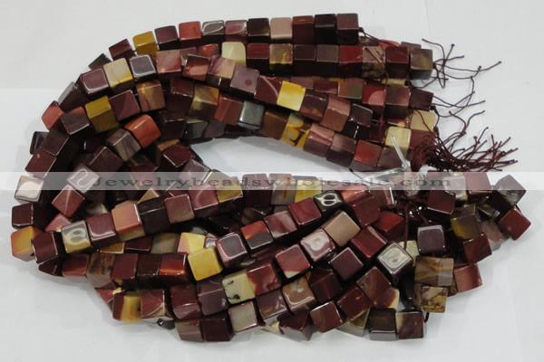 CMK71 15.5 inches 10*10mm cube mookaite gemstone beads wholesale