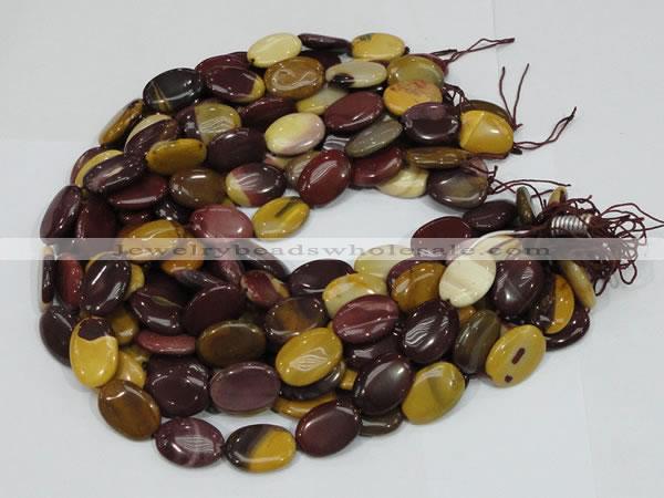 CMK74 15.5 inches 10*15mm oval mookaite gemstone beads wholesale