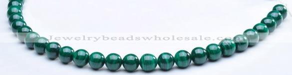 CMN05 8mm round A grade natural malachite beads wholesale