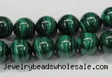 CMN154 AA grade 14mm round natural malachite beads Wholesale