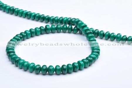 CMN16 A grade 4*6mm roundel natural malachite beads Wholesale