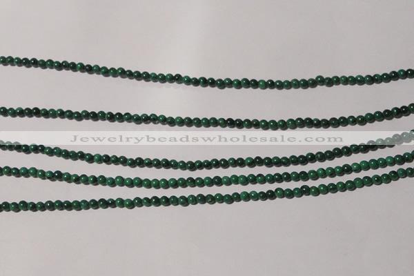 CMN200 15.5 inches 2mm round natural malachite beads wholesale