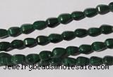 CMN228 15.5 inches 4*6mm faceted teardrop natural malachite beads