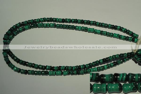 CMN232 15.5 inches 6*9mm bone natural malachite beads wholesale