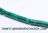 CMN24 5*13mm column shape A grade natural malachite beads