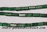 CMN240 15.5 inches 4*8mm faceted tube natural malachite beads