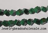 CMN245 15.5 inches 4*4mm cube natural malachite beads wholesale