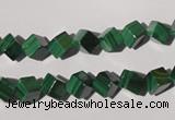 CMN246 15.5 inches 6*6mm cube natural malachite beads wholesale