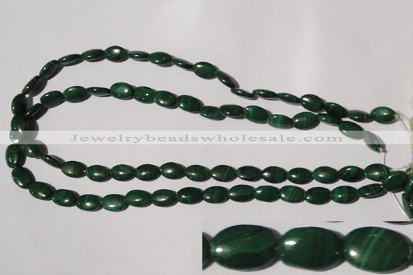 CMN270 15.5 inches 8*12mm oval natural malachite beads wholesale