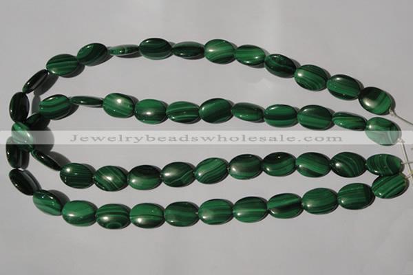 CMN273 15.5 inches 12*16mm oval natural malachite beads wholesale