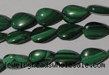 CMN281 15.5 inches 8*12mm flat teardrop natural malachite beads