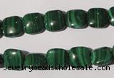 CMN293 15.5 inches 10*10mm square natural malachite beads wholesale