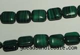 CMN302 15.5 inches 8*10mm rectangle natural malachite beads wholesale