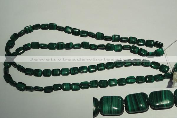 CMN302 15.5 inches 8*10mm rectangle natural malachite beads wholesale