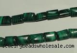 CMN310 15.5 inches 6*8mm rectangle natural malachite beads wholesale