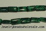 CMN311 15.5 inches 6*10mm rectangle natural malachite beads wholesale