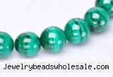 CMN37 AB grade 4mm round natural malachite beads Wholesale