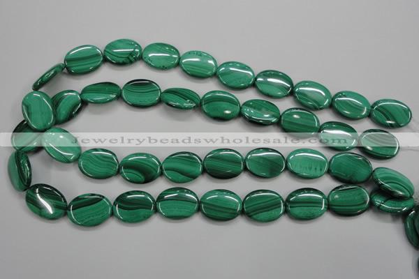 CMN435 15.5 inches 15*20mm oval natural malachite beads wholesale