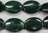 CMN436 15.5 inches 15*20mm oval natural malachite beads wholesale