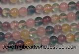 CMQ211 15.5 inches 6mm round multicolor quartz gemstone beads