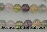 CMQ303 15.5 inches 10mm round multicolor quartz gemstone beads