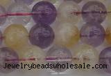 CMQ313 15.5 inches 10mm round citrine & amethyst beads wholesale