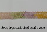 CMQ322 15.5 inches 8mm round mixed quartz beads wholesale