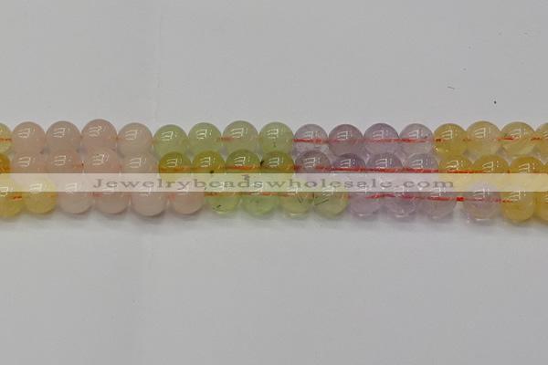 CMQ323 15.5 inches 10mm round mixed quartz beads wholesale