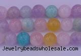 CMQ341 15.5 inches 6mm round mixed quartz gemstone beads