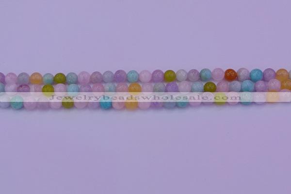 CMQ341 15.5 inches 6mm round mixed quartz gemstone beads