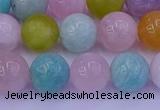 CMQ343 15.5 inches 10mm round mixed quartz gemstone beads