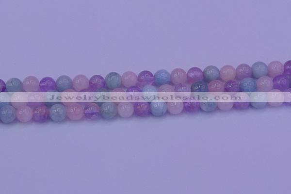 CMQ352 15.5 inches 8mm round mixed quartz beads wholesale