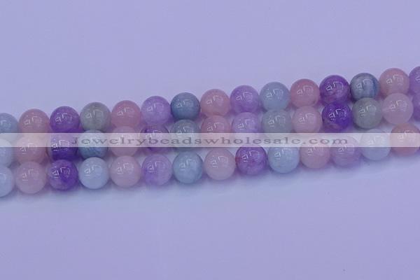 CMQ354 15.5 inches 12mm round mixed quartz beads wholesale