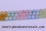 CMQ364 15.5 inches 12mm round rainbow quartz beads wholesale