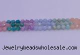 CMQ393 15.5 inches 10mm faceted nuggets mixed quartz beads