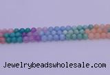 CMQ402 15.5 inches 8mm round mixed quartz beads wholesale