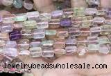 CMQ505 15.5 inches 8*10mm rectangle colorfull quartz beads wholesale