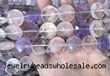 CMQ526 15.5 inches 18mm faceted coin colorfull quartz beads