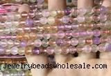 CMQ530 15.5 inches 6mm faceted round colorfull quartz beads