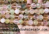 CMQ536 15.5 inches 12mm faceted round colorfull quartz beads