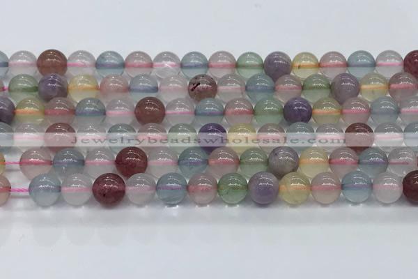 CMQ571 15.5 inches 8mm round mixed quartz beads wholesale