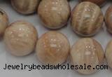 CMS05 15.5 inches 20mm round moonstone gemstone beads wholesale