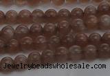 CMS1020 15.5 inches 4mm round AA grade moonstone gemstone beads