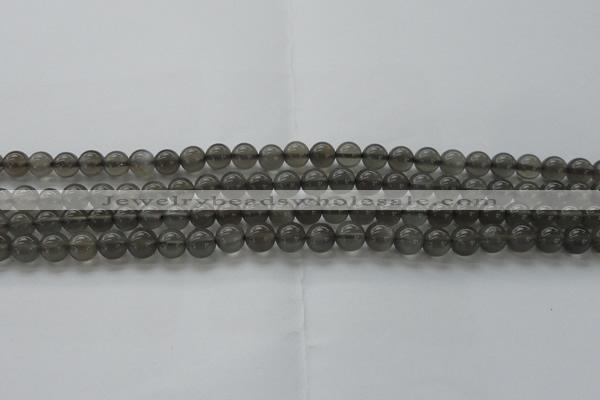 CMS1071 15.5 inches 6mm round grey moonstone beads wholesale