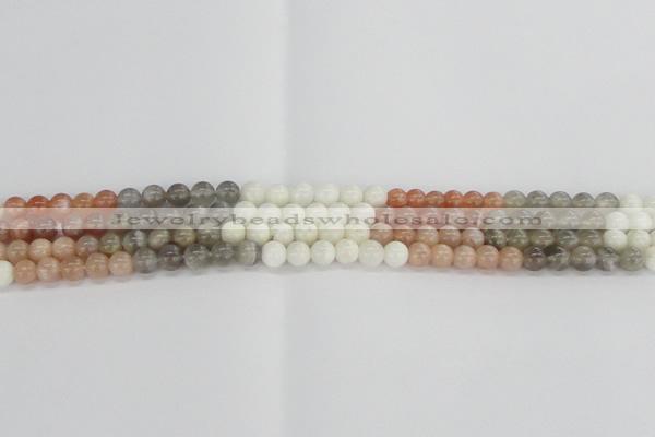 CMS1081 15.5 inches 6mm round mixed moonstone beads wholesale