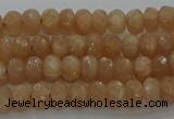 CMS1090 15.5 inches 4*6mm faceted rondelle moonstone beads