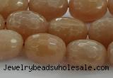 CMS1100 15.5 inches 12*16mm faceted rice moonstone gemstone beads