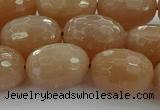 CMS1101 15.5 inches 13*18mm faceted rice moonstone gemstone beads