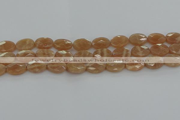 CMS1106 15.5 inches 12*16mm faceted oval moonstone gemstone beads