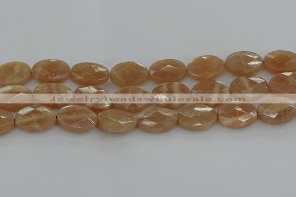 CMS1108 15.5 inches 15*20mm faceted oval moonstone gemstone beads